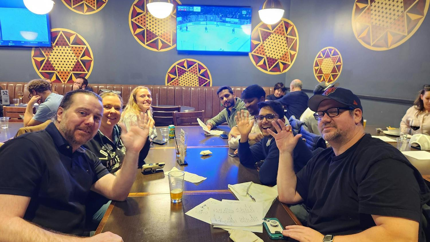 Trivia night after retreat