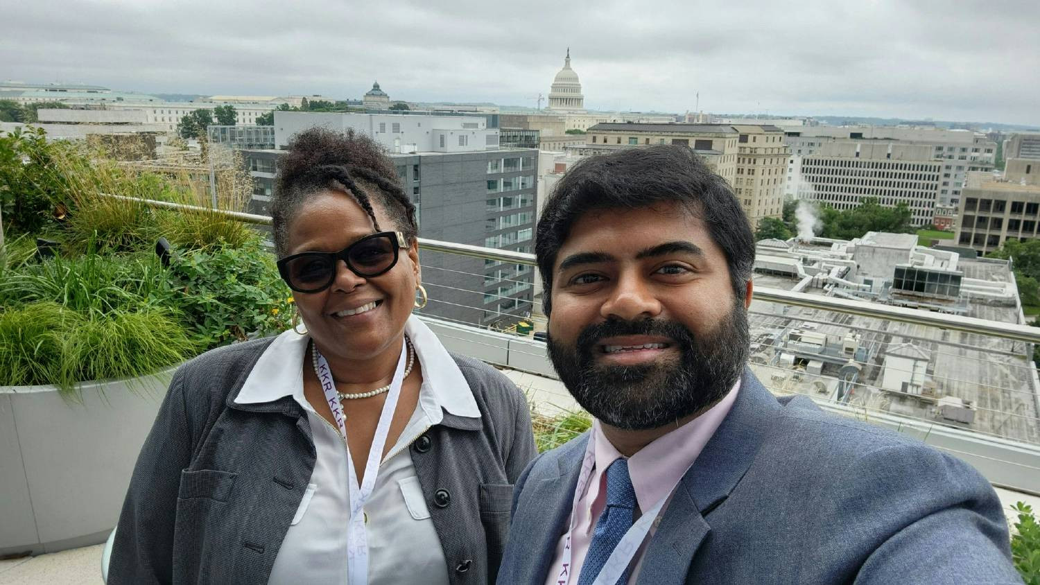 Presenting the value of emergency savings with our customer SERCAP on Capitol Hill