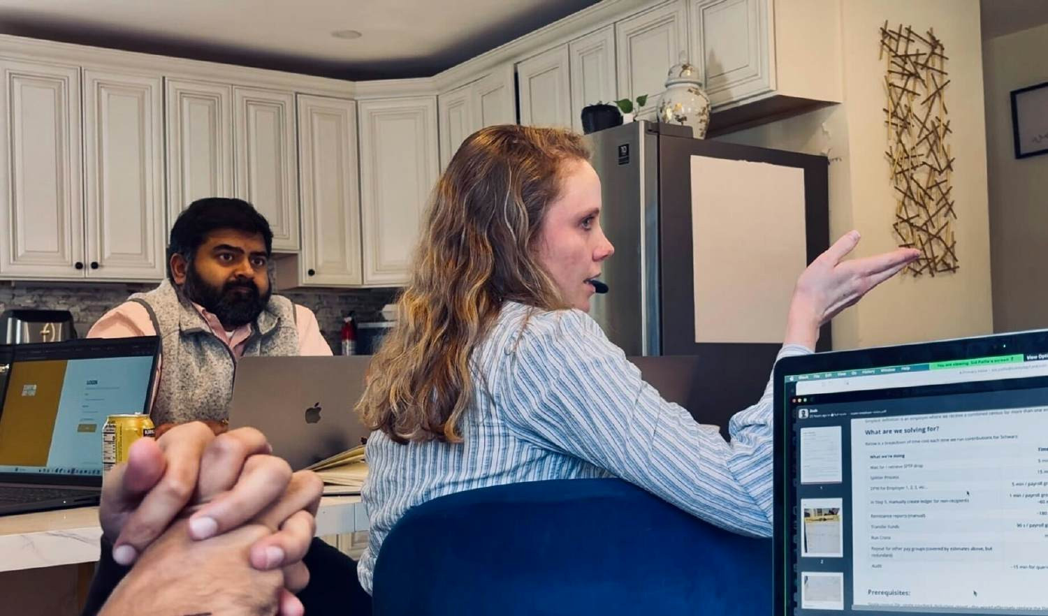 Team design session at recent retreat