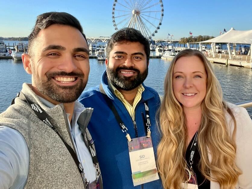 Taking a break from the conference to enjoy the sunshine