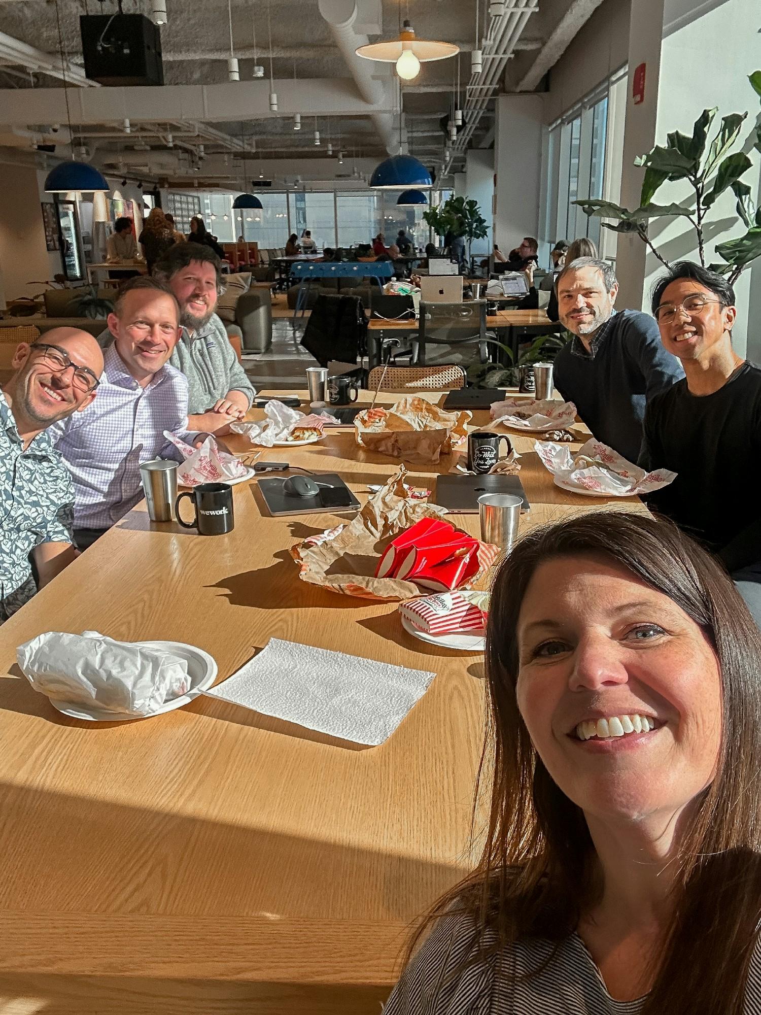 Remote-first, but never far—our Chicago team met up for dinner and in-person connection