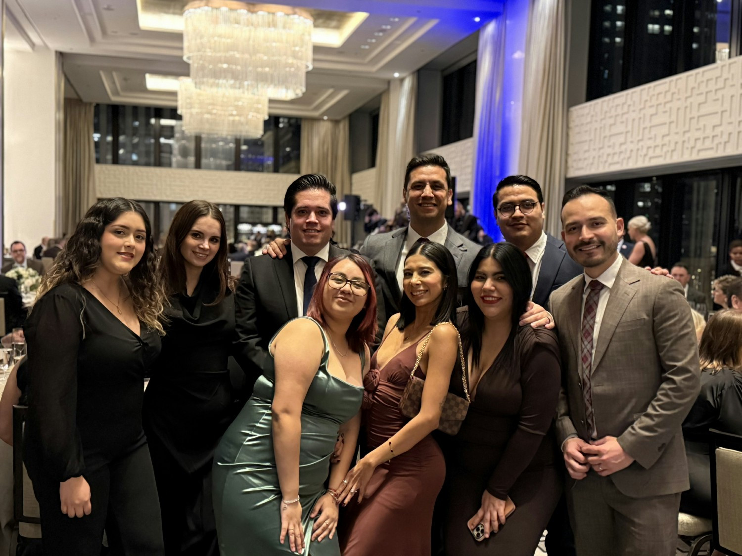 The team having fun while participating at a charity fundraising event