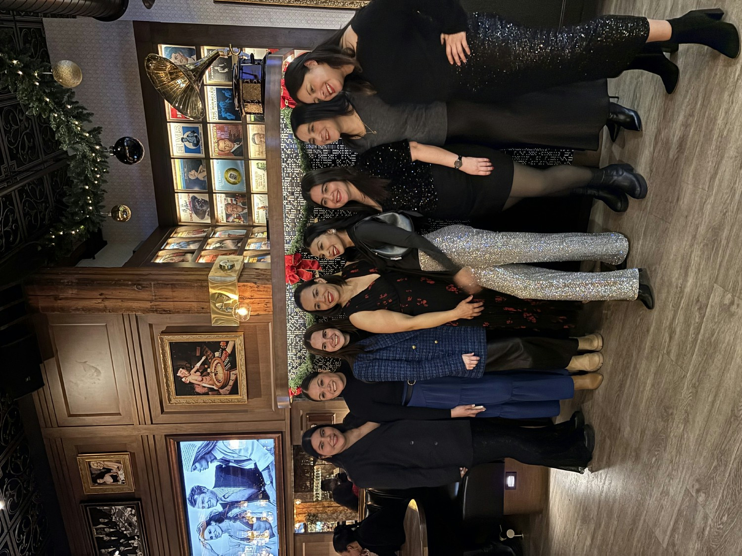 Team Costa Ivone having dinner