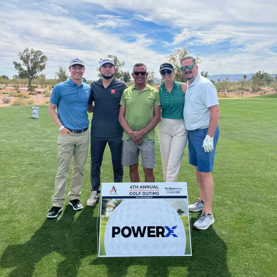 Our Phoenix sales team participating in a charity golf tournament.