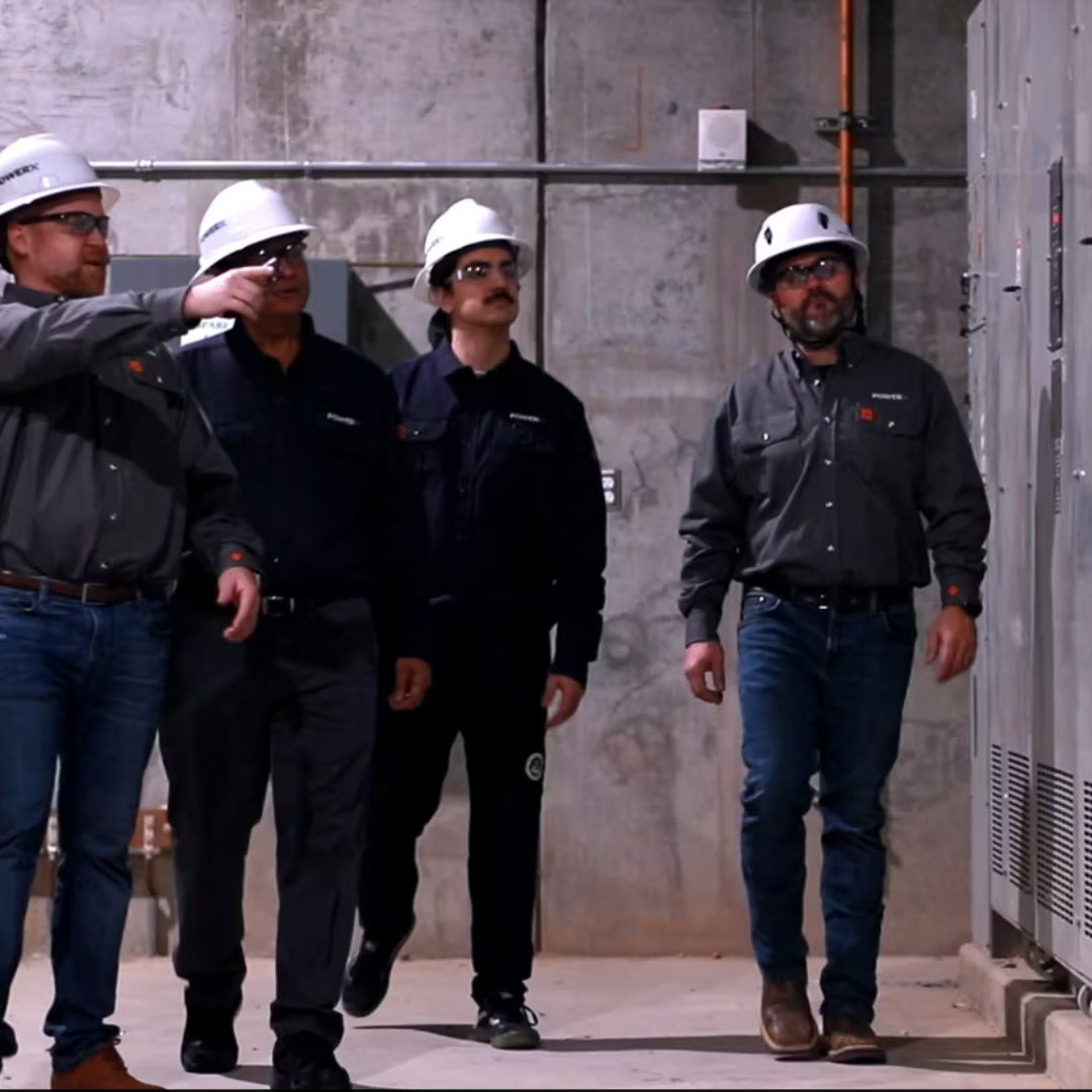 Our testing team on the field.