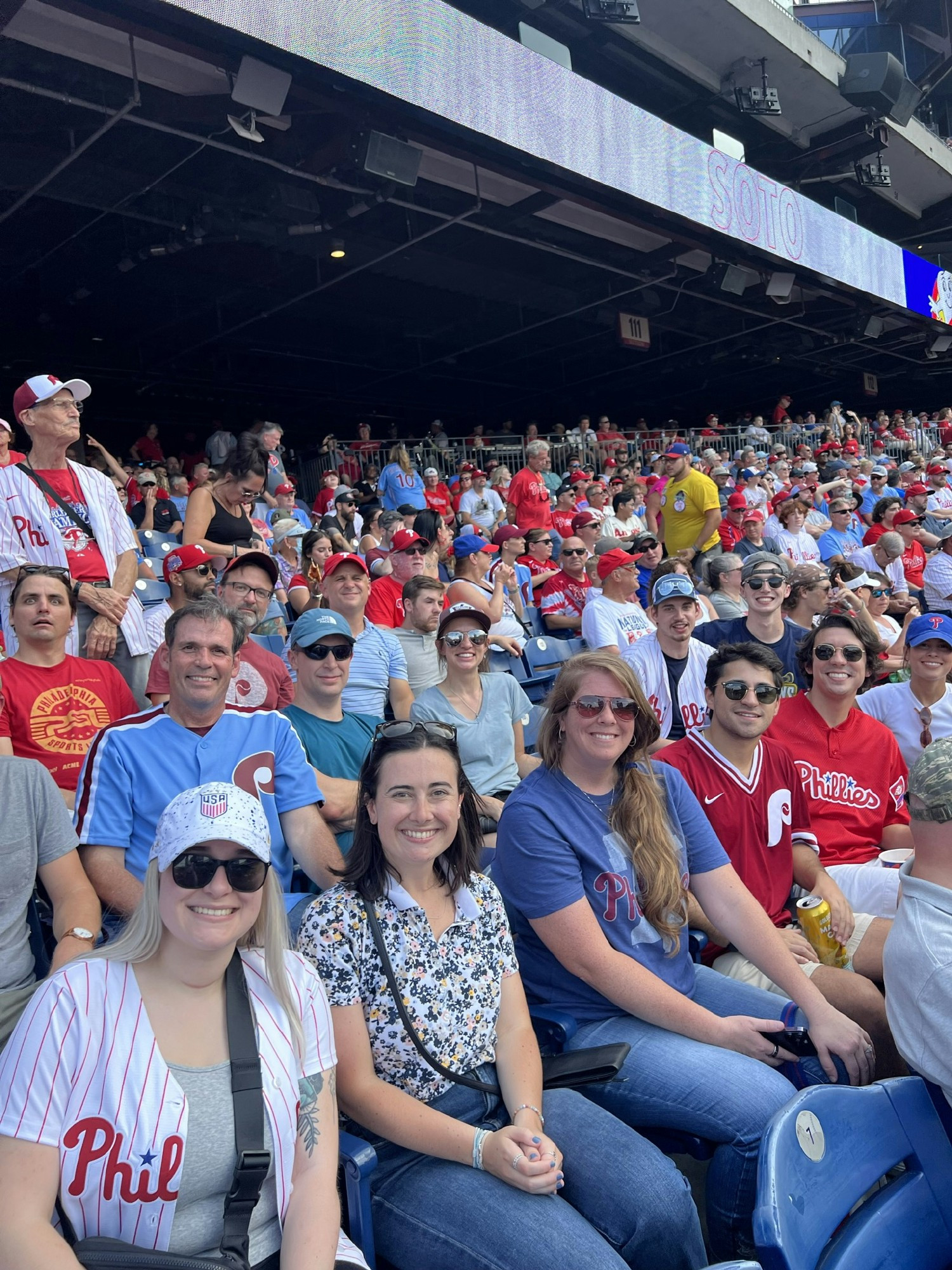 Once a quarter, we have an office outing. Here we are at a Phillies game!