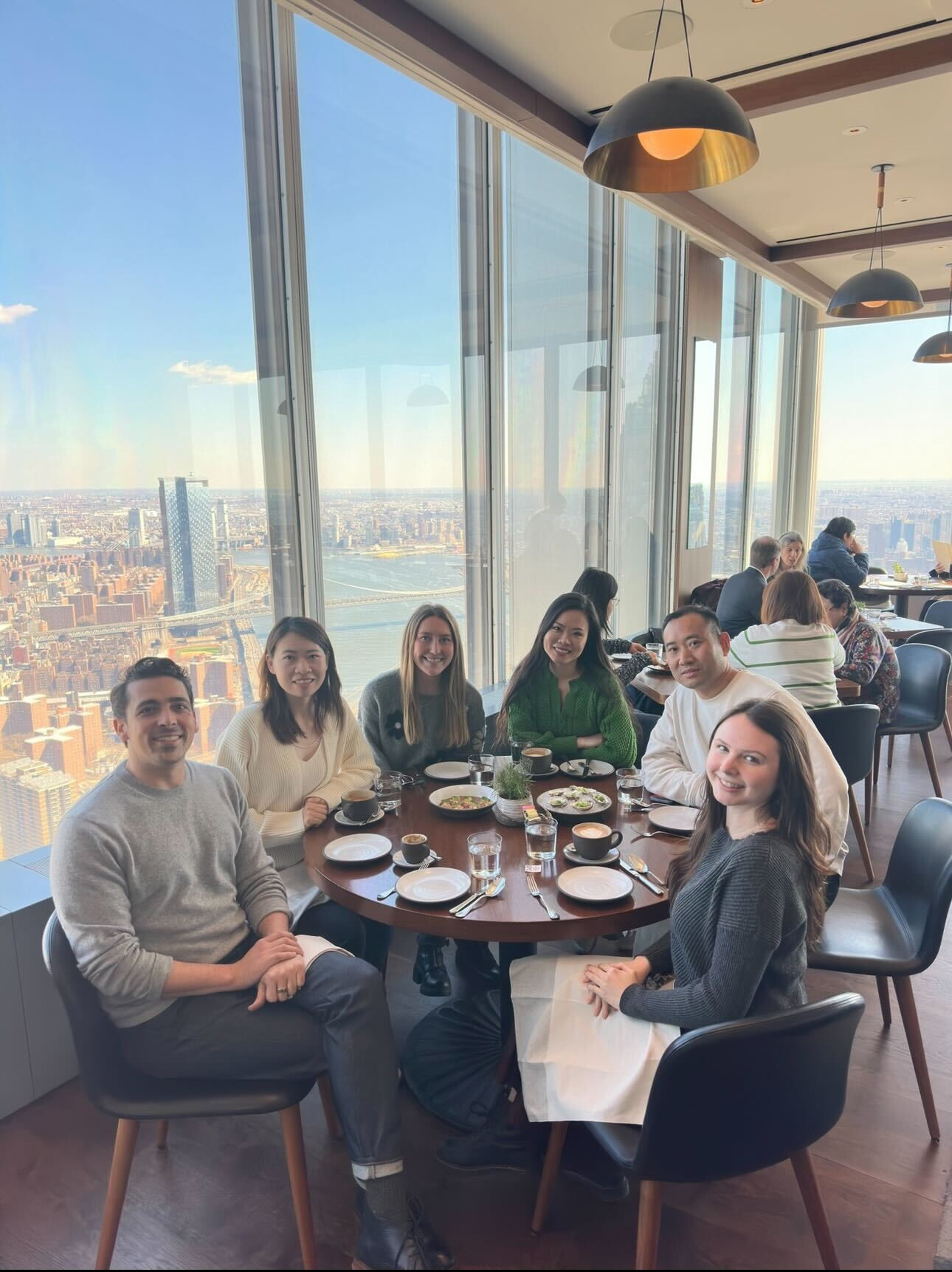 Advertising team lunch in New York.
