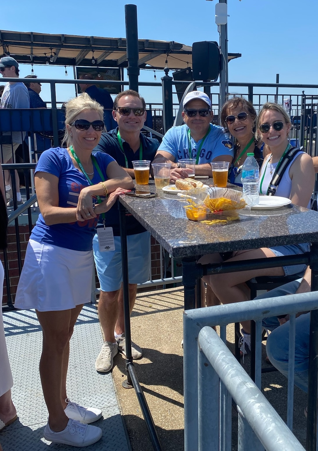 One of our summer outings at the Cubs Rooftop Game. Taking time to step away from the computer and enjoy the sun. 