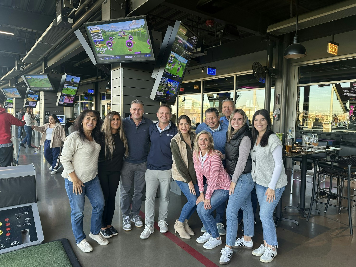 One of our fall outings at TopGolf. A little competition is always healthy and fun. 