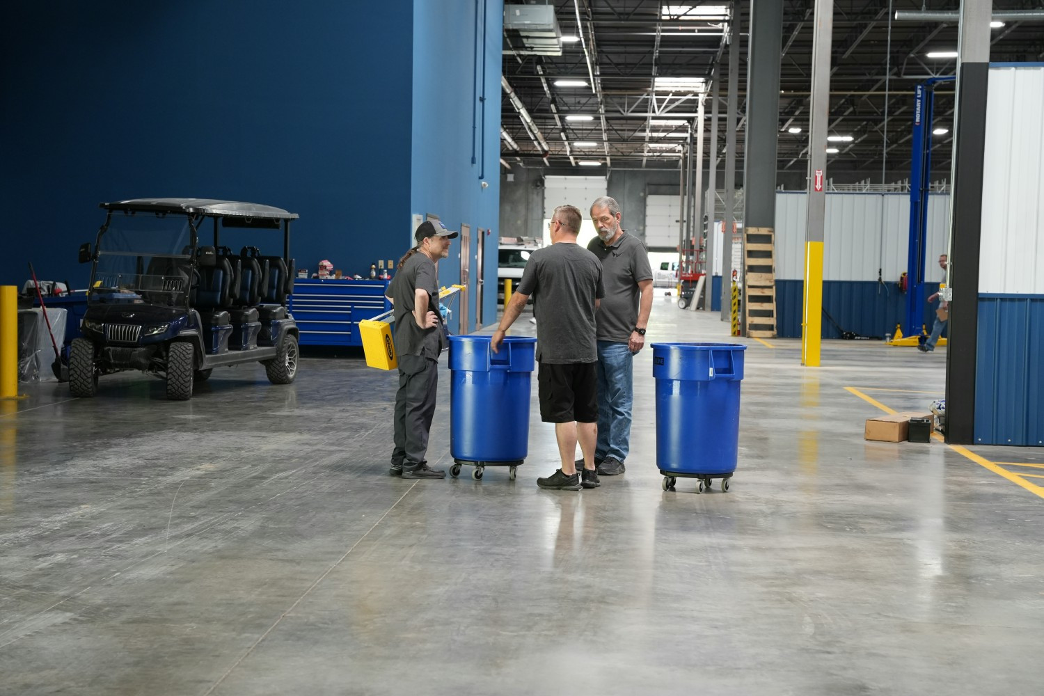 A few of our shop employees with our Shop Manager Mike.