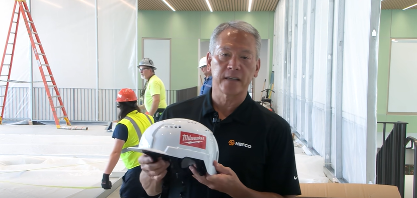 NEFCO donated safety helmets to Henrico CTE students—supporting safety, skills & future builders.