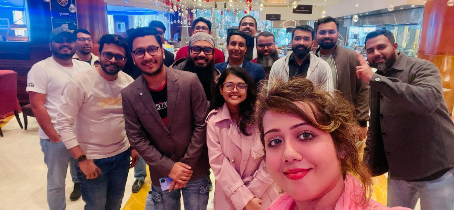 Some of our Bangladesh team at an offsite get together