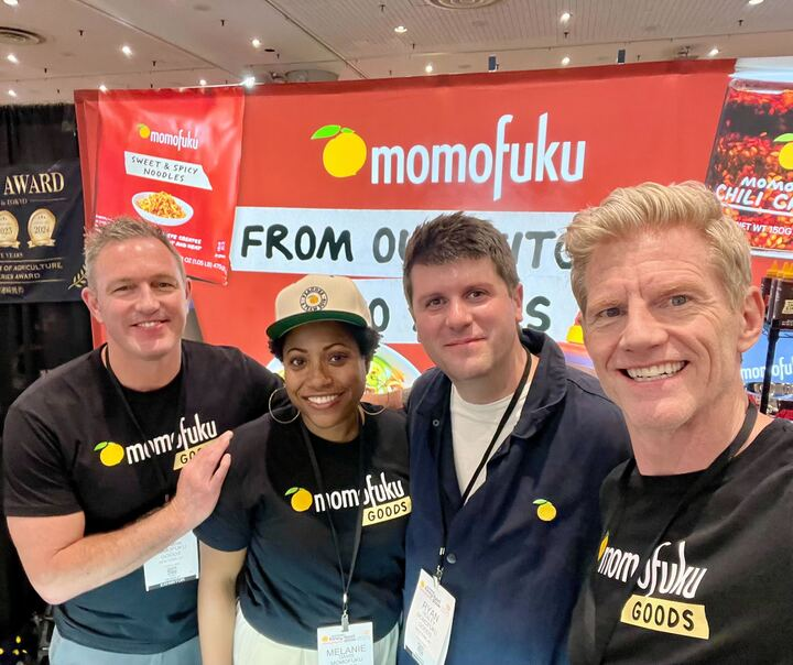 Our team in action at Fancy Food Show! Always proud to showcase our work and connect with industry leaders!