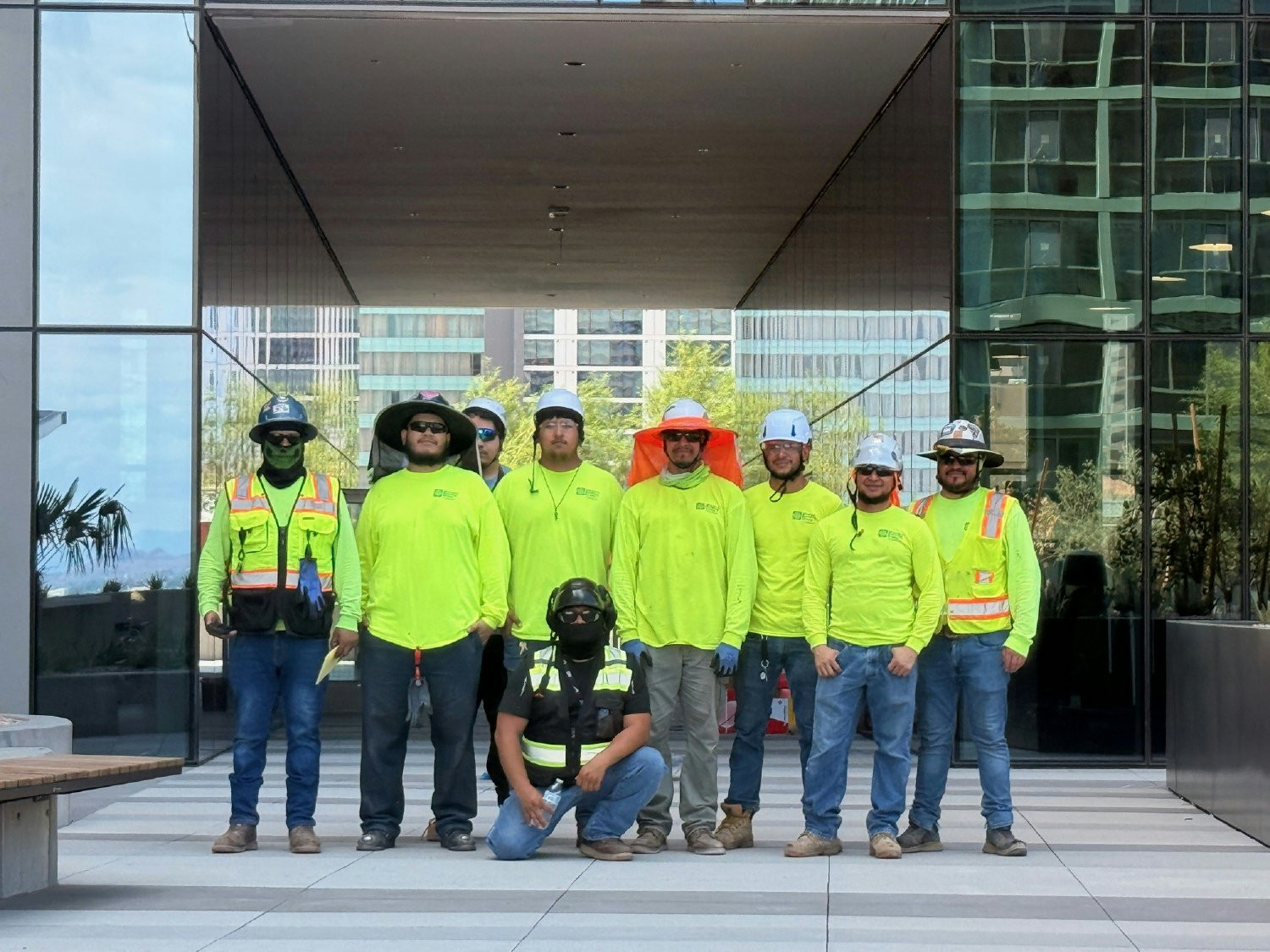 Crew at 601 N Central jobsite