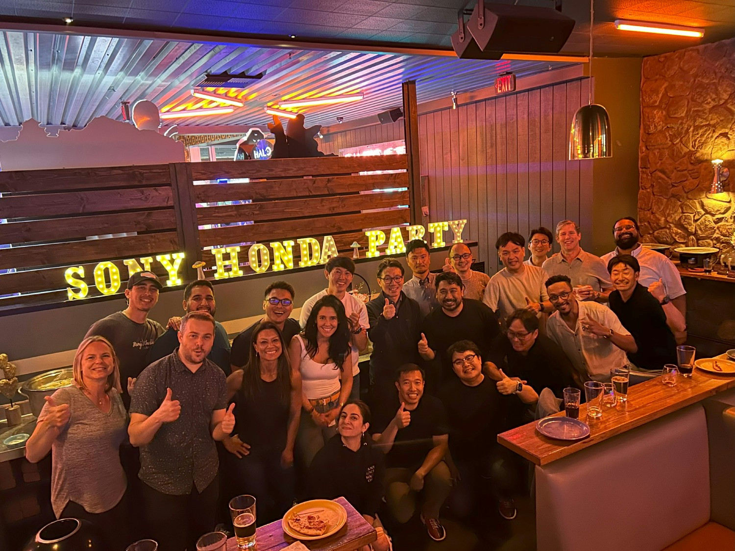 Offsite bowling event
