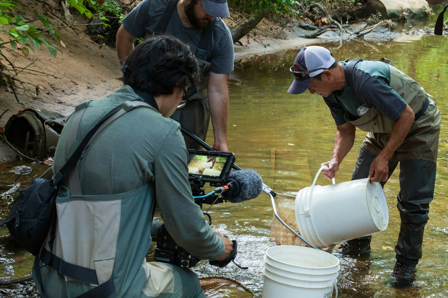 Working in the Anacostia River