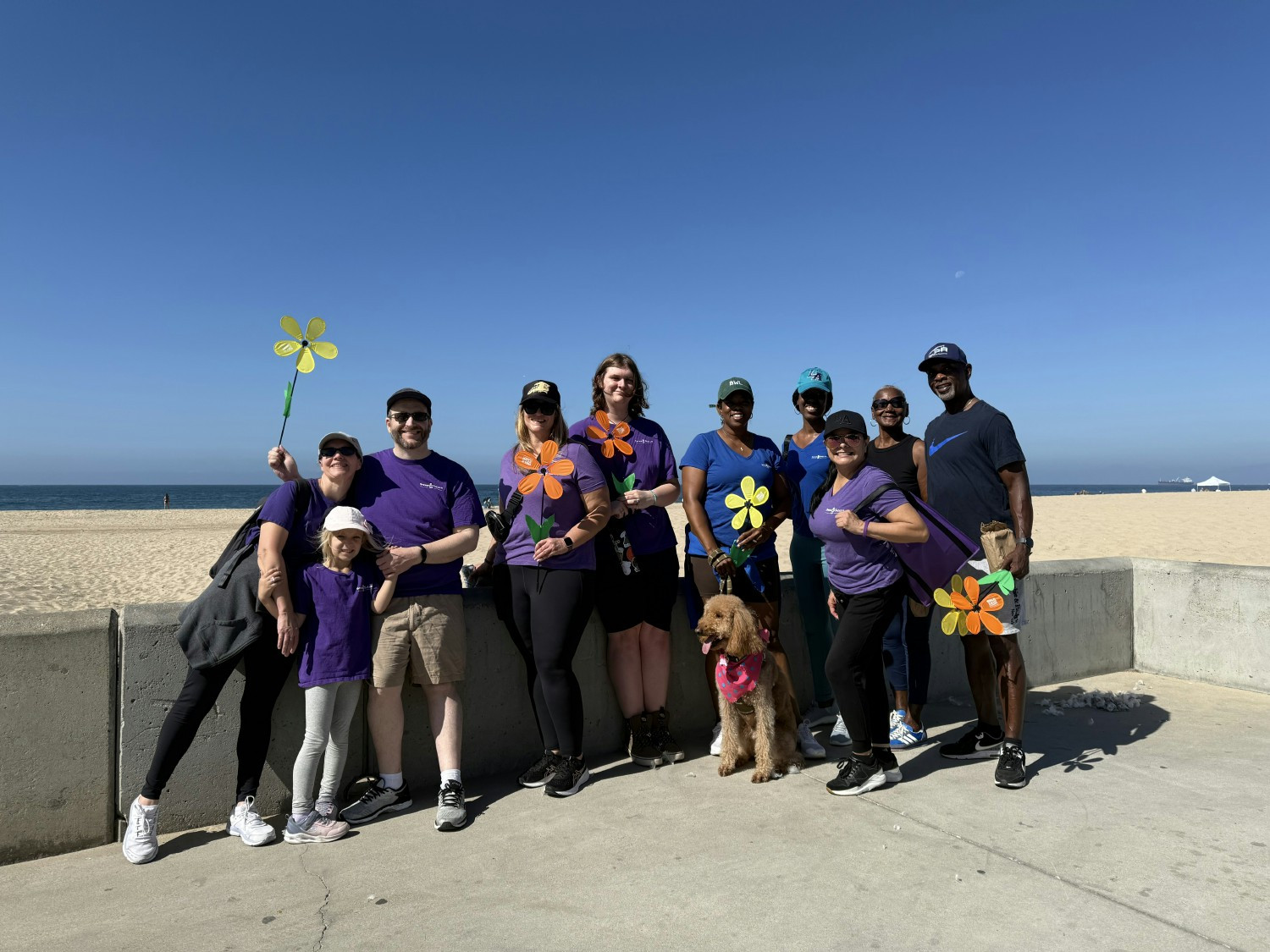 Supporting the fight against Alzheimer’s at the Hermosa Beach Walk to End Alzheimer’s.