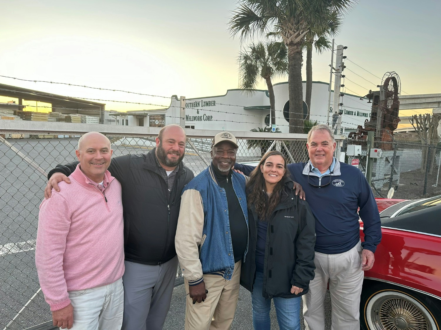 The closing crew for Mr. Bernie's last day on our yard after 50 years of service!