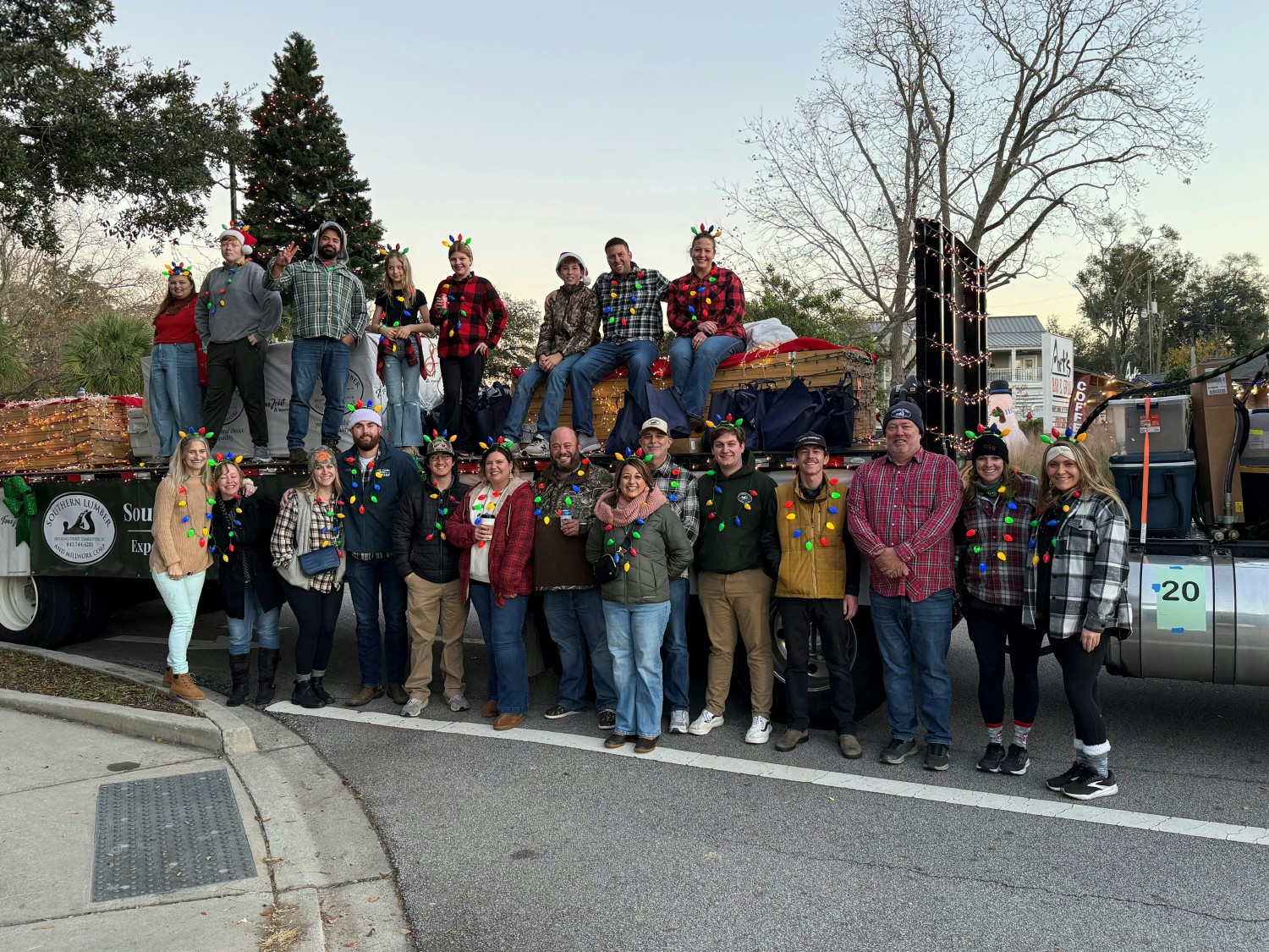 Employees volunteered to decorate one of our trucks and walk in the Mt. Pleasant Christmas Light Parade.