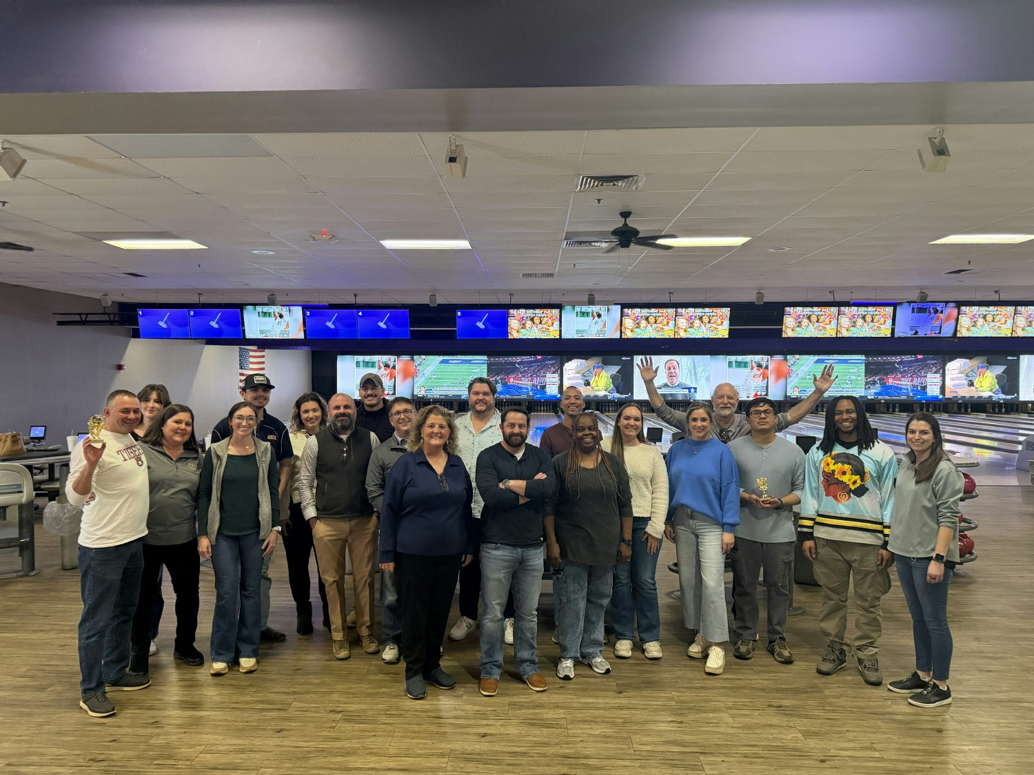 HQ team bowling event January 2026