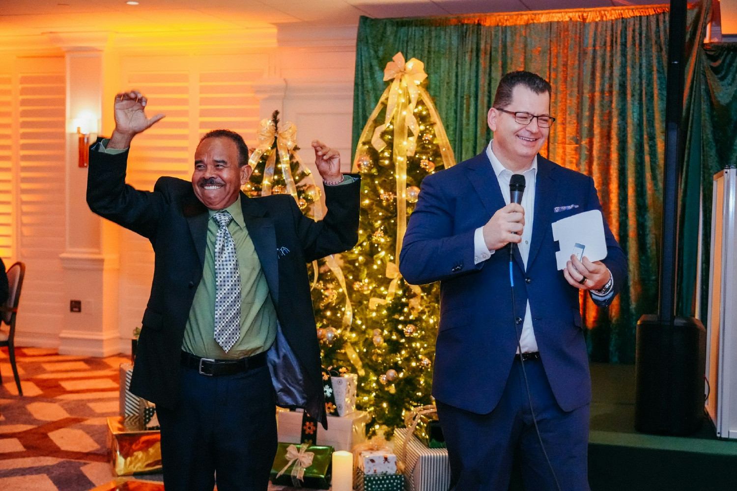 Annual Holiday Party Celebrating our Grand Prize Winner with our COO