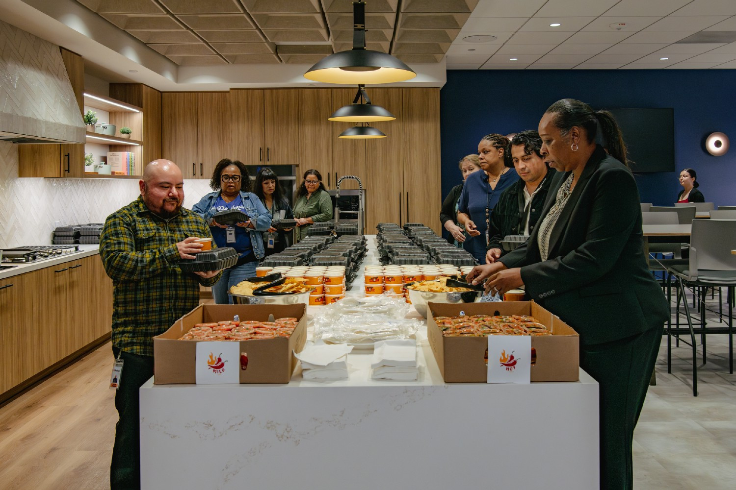 Employee appreciation lunch at the Rancho Cucamonga, CA headquarters