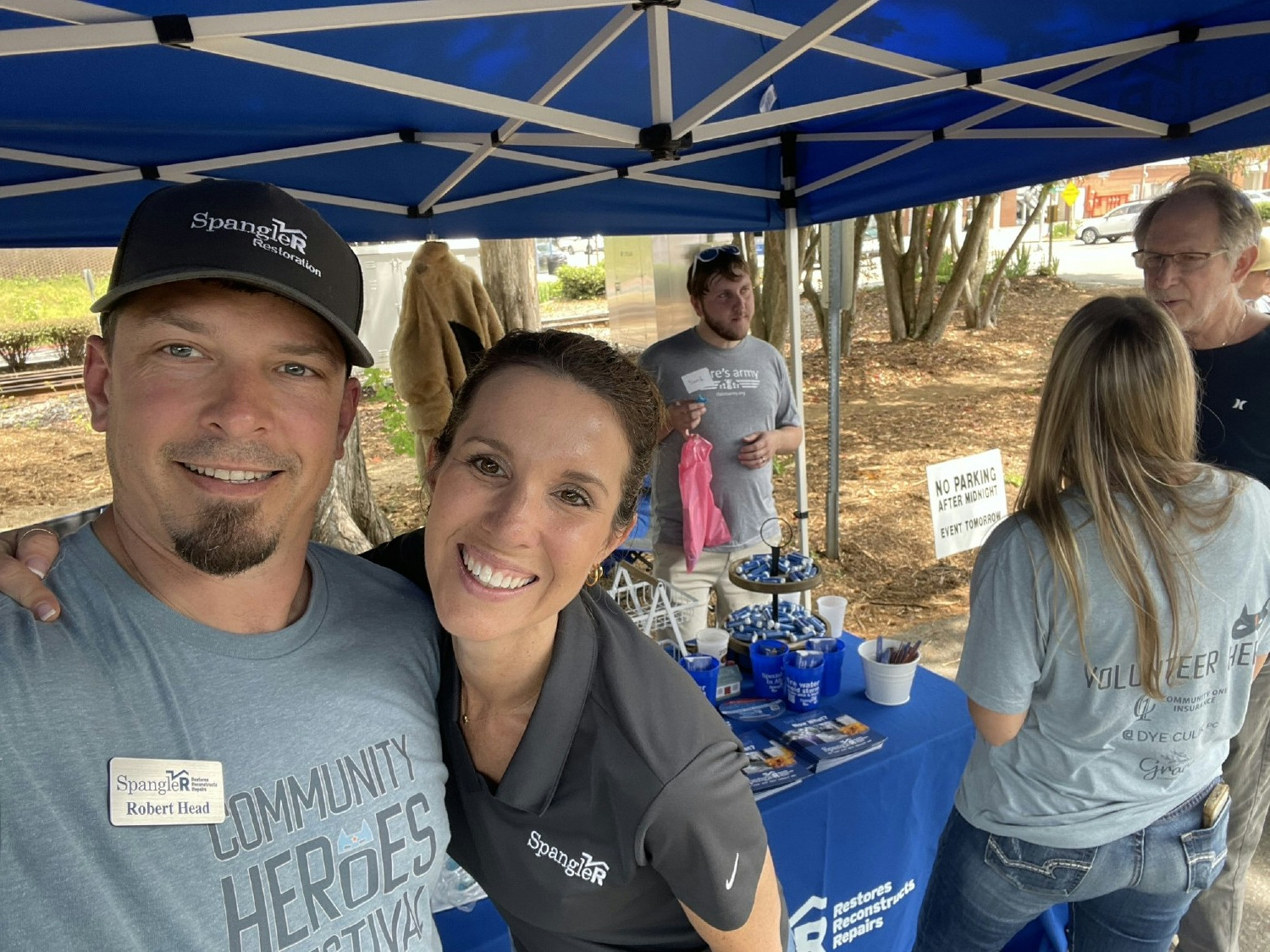 Volunteers at a local Community Heroes festival