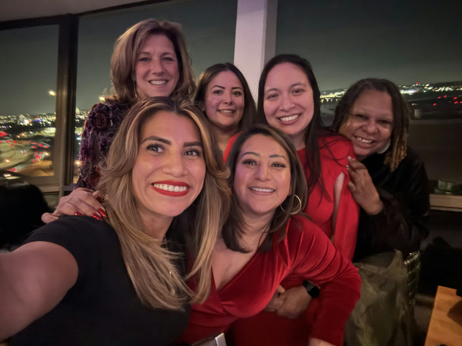 Remote team members from the DC area getting together during the holidays.