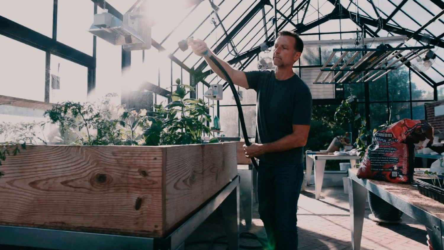 Our team developing regenerative soil methods to support high-quality research.