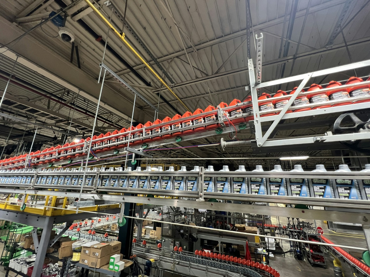 Conveyor belts filled with quality products, crafted for our valued customers.