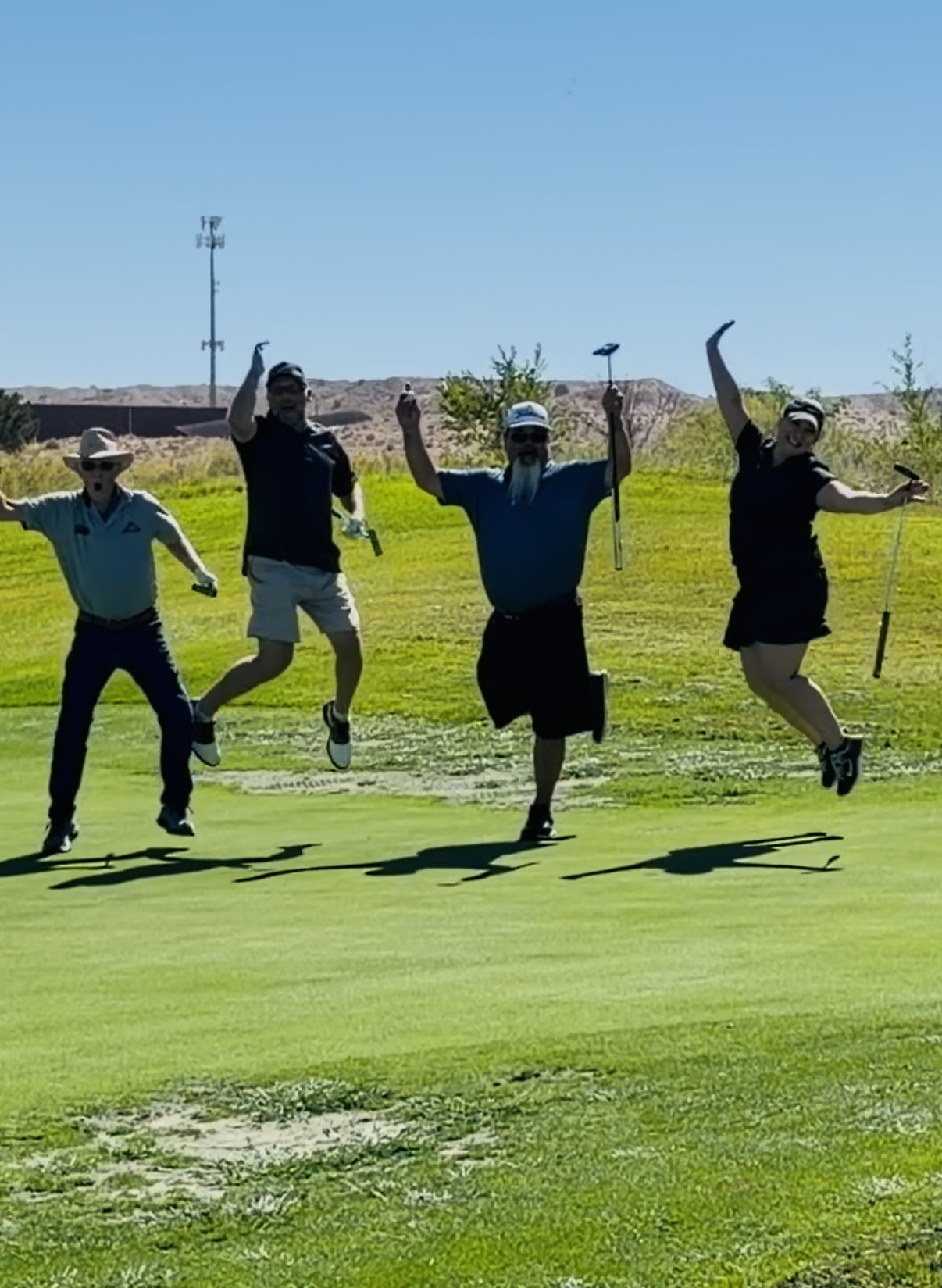Honor Flight Golf Tournament - French team in action