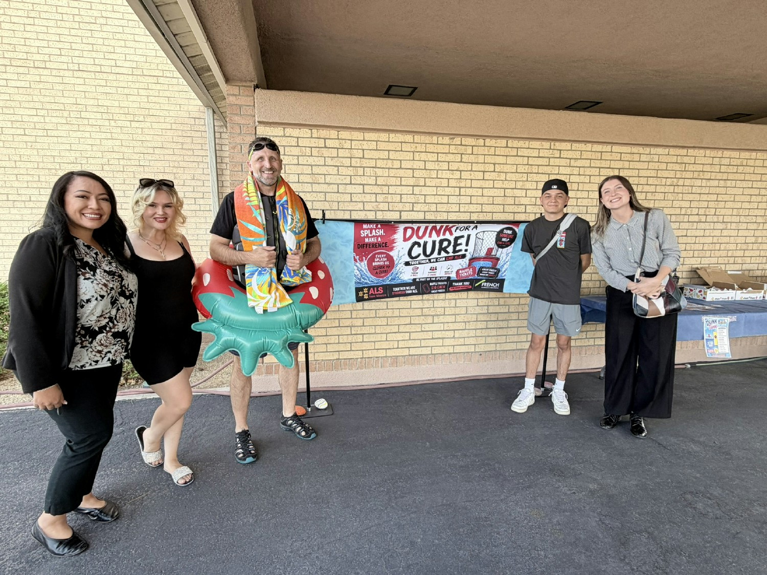 ALS Dunk tank challenge fundraiser