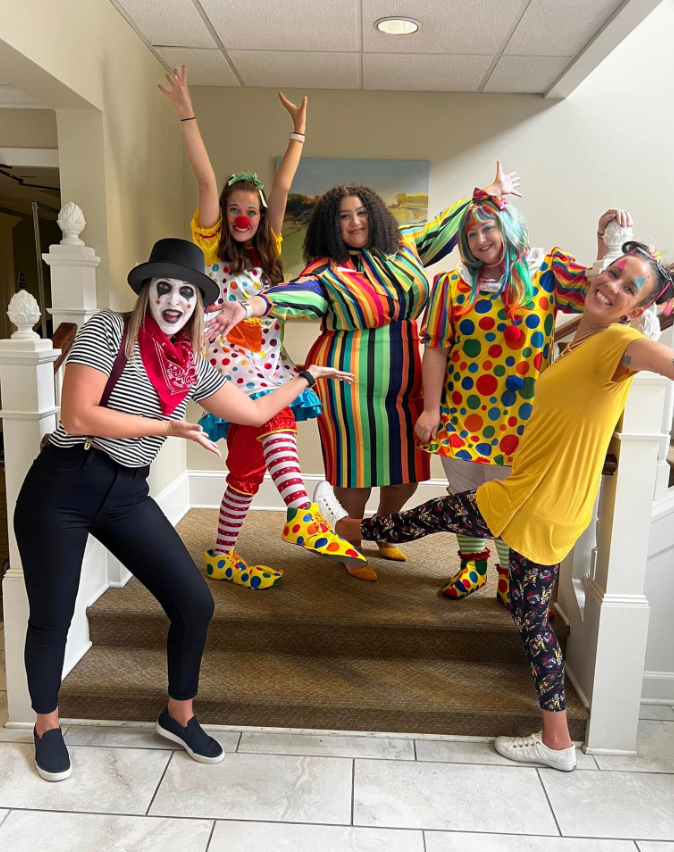 Cirus Day at Kauhale Health Pettigru. Kauhale turned into a circus, complete with clowns, a lion tamer, and even a mime.