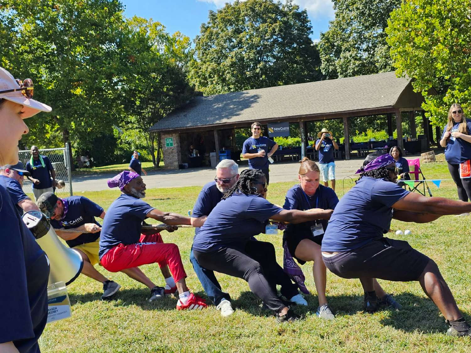 No sidelines here: our CEO and VP of Operations dig in on the rope, proof leadership leads by pulling alongside.