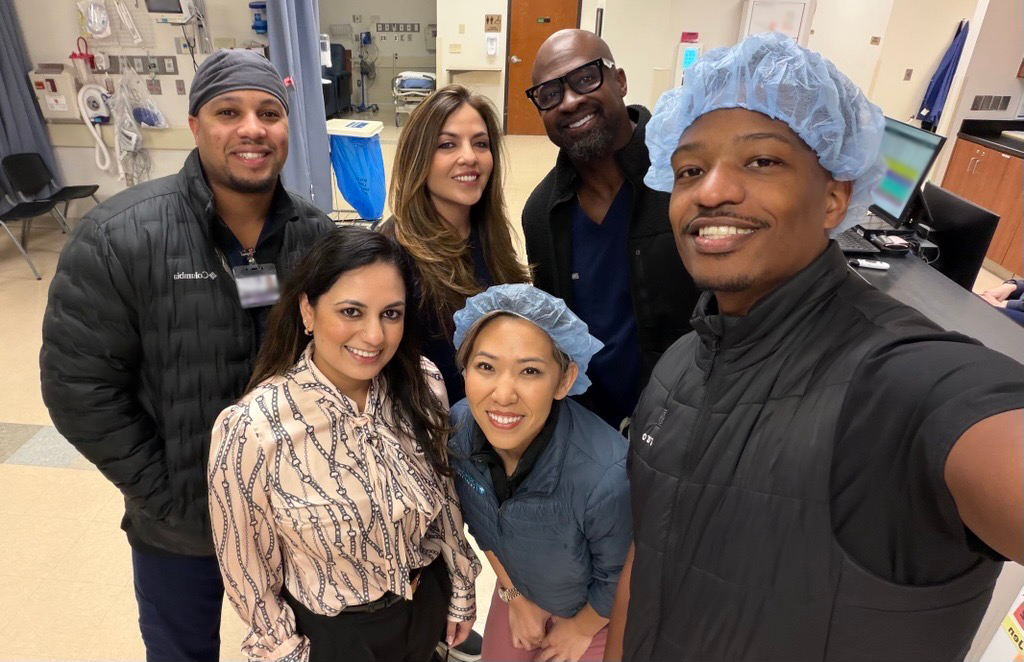 New facility implementation - onsite with OrthoMed CMO, CAO, RDO, and other staff. 