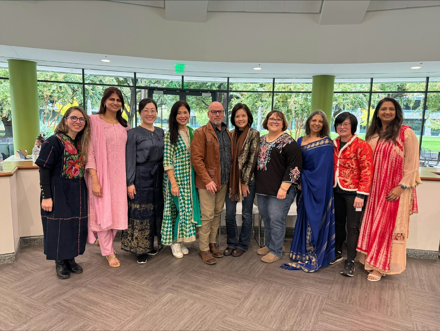 Taiho colleagues celebrating International Friendsgiving in Pleasanton, Calif.