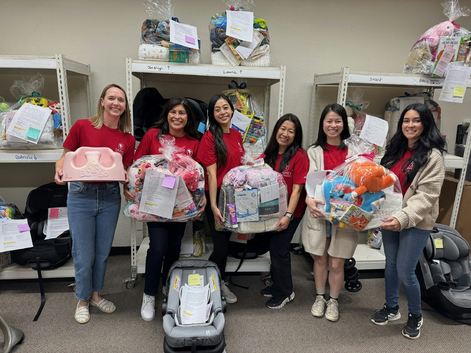 Taiho colleagues volunteering in Pleasanton, Calif. during our annual Day of Giving.