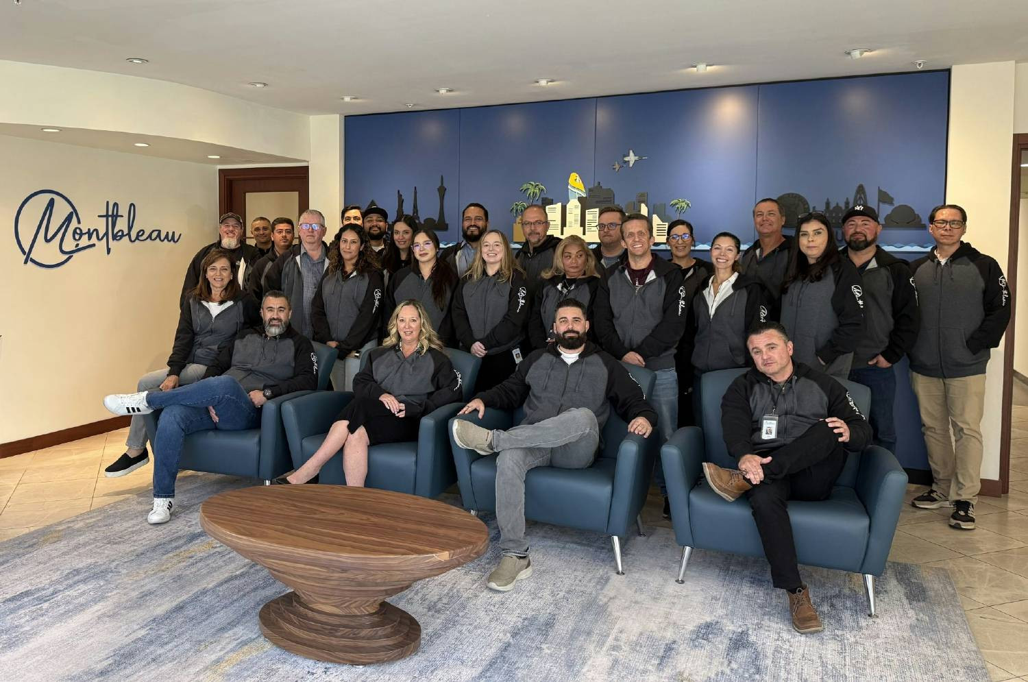 The Montbleau San Diego team is looking great in our new custom jackets! 
