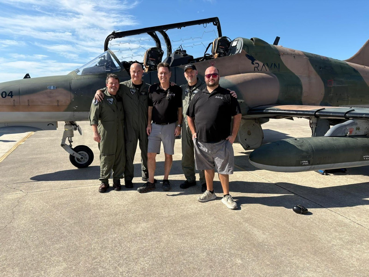 Pilots and Maintainers together after a successful mission!