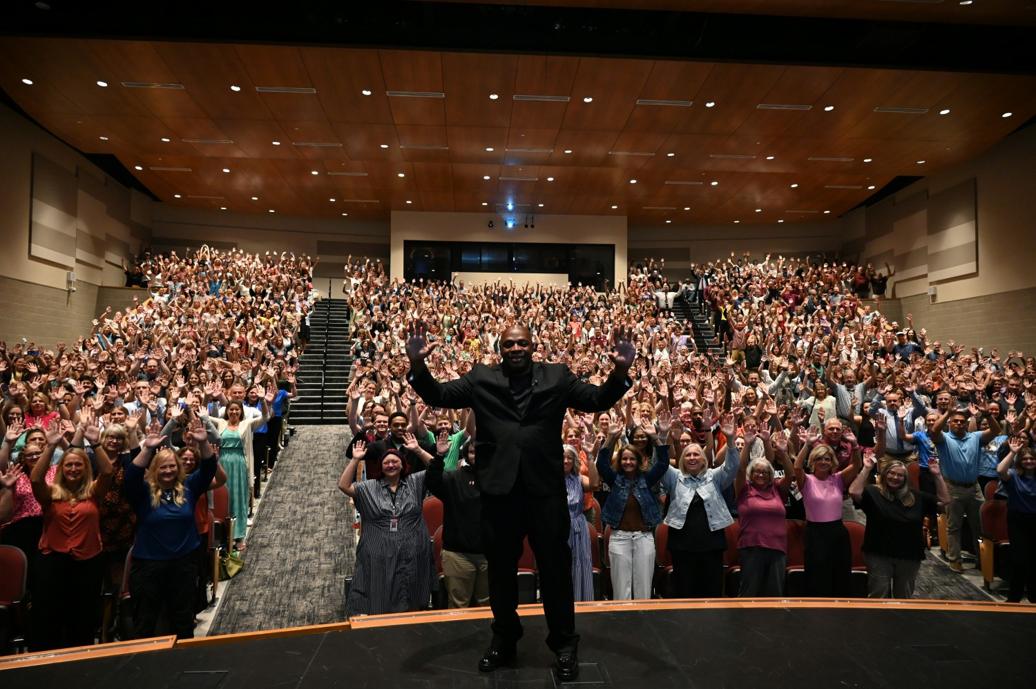 For our Climate & Culture Speaker Series, we welcomed the real Coach Carter to inspire staff before school started!