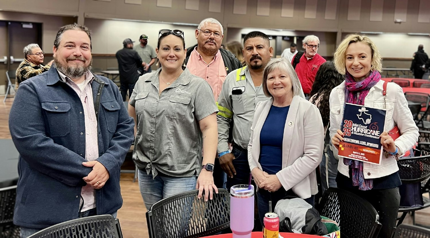City management staff at the 2025 Hurricane conference in Victoria, Texas