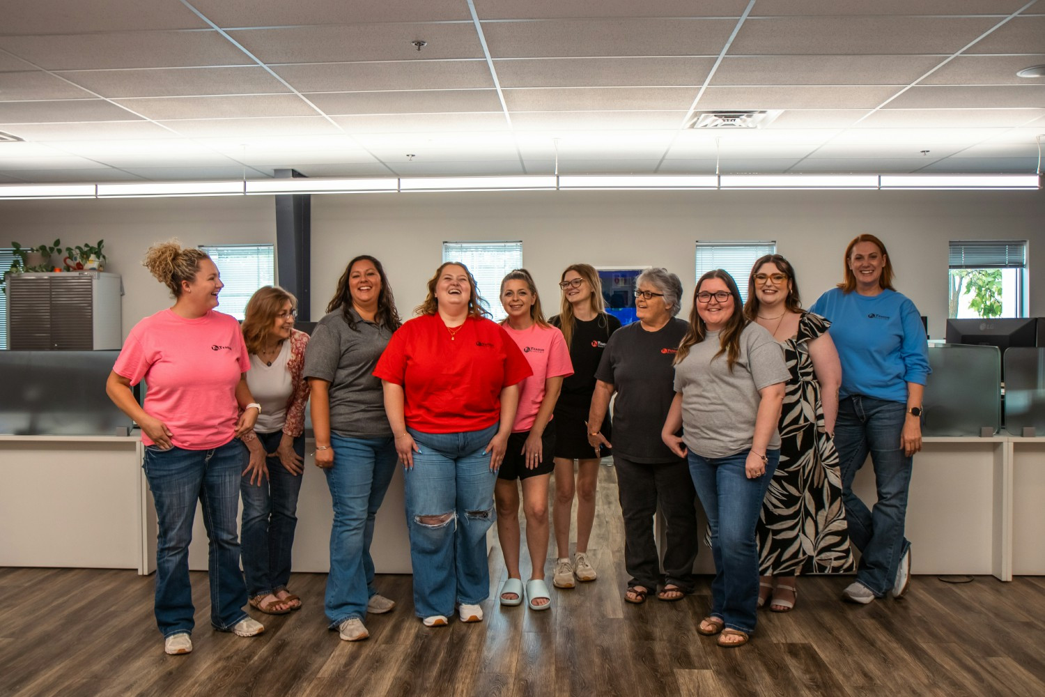 Members of Teague's office staff.