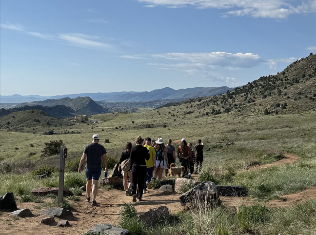 Hiking for Mental Health Awareness Month -- a great way to get to know fellow SOL-mates and enjoy nature.