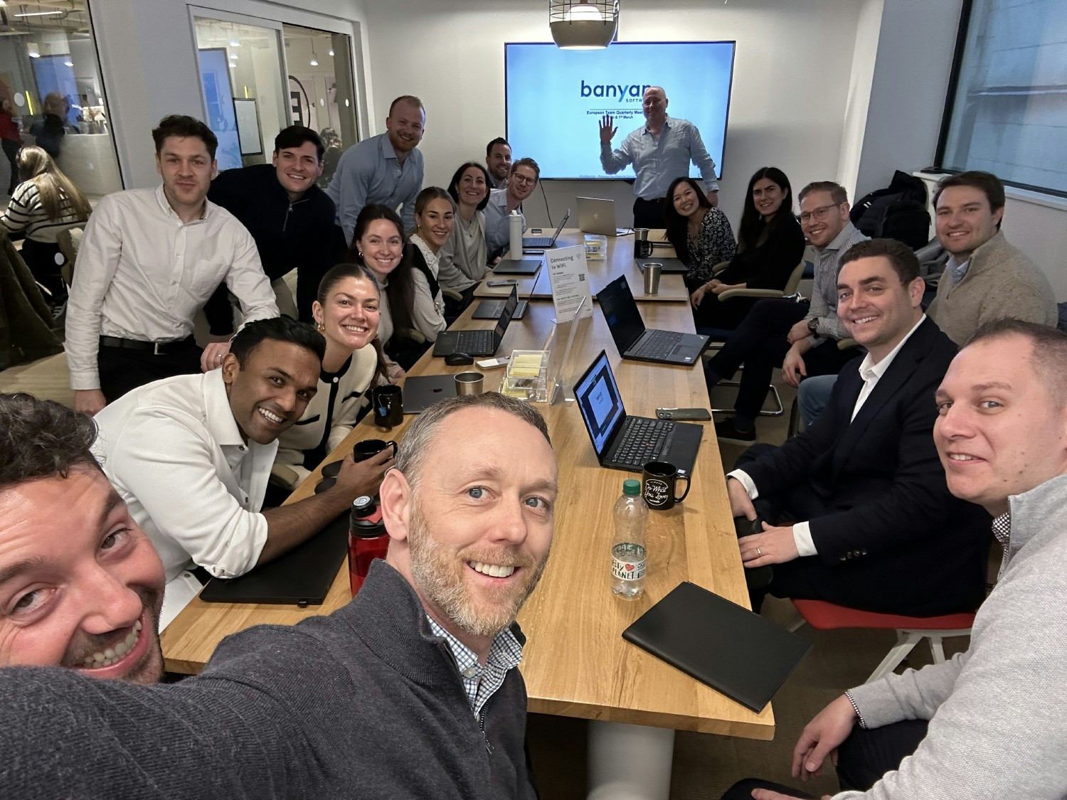 A full room, great energy, and meaningful collaboration. Moments like these define life at Banyan Software.