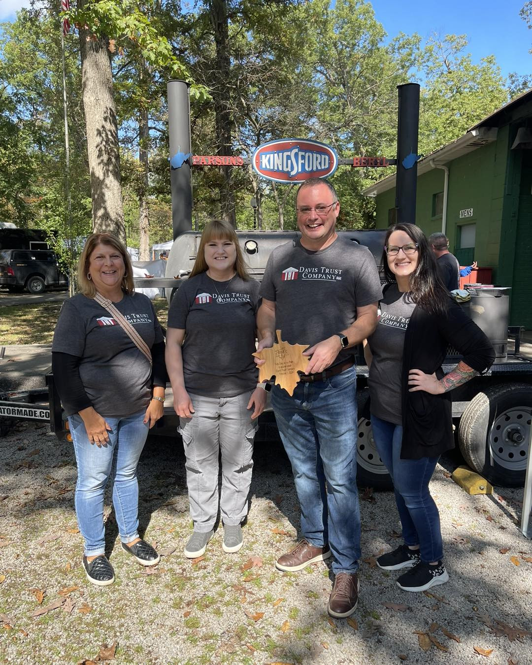 The Davis Trust team volunteers annually at the MSFF Kids Day at the Park to serve lunch to area students.