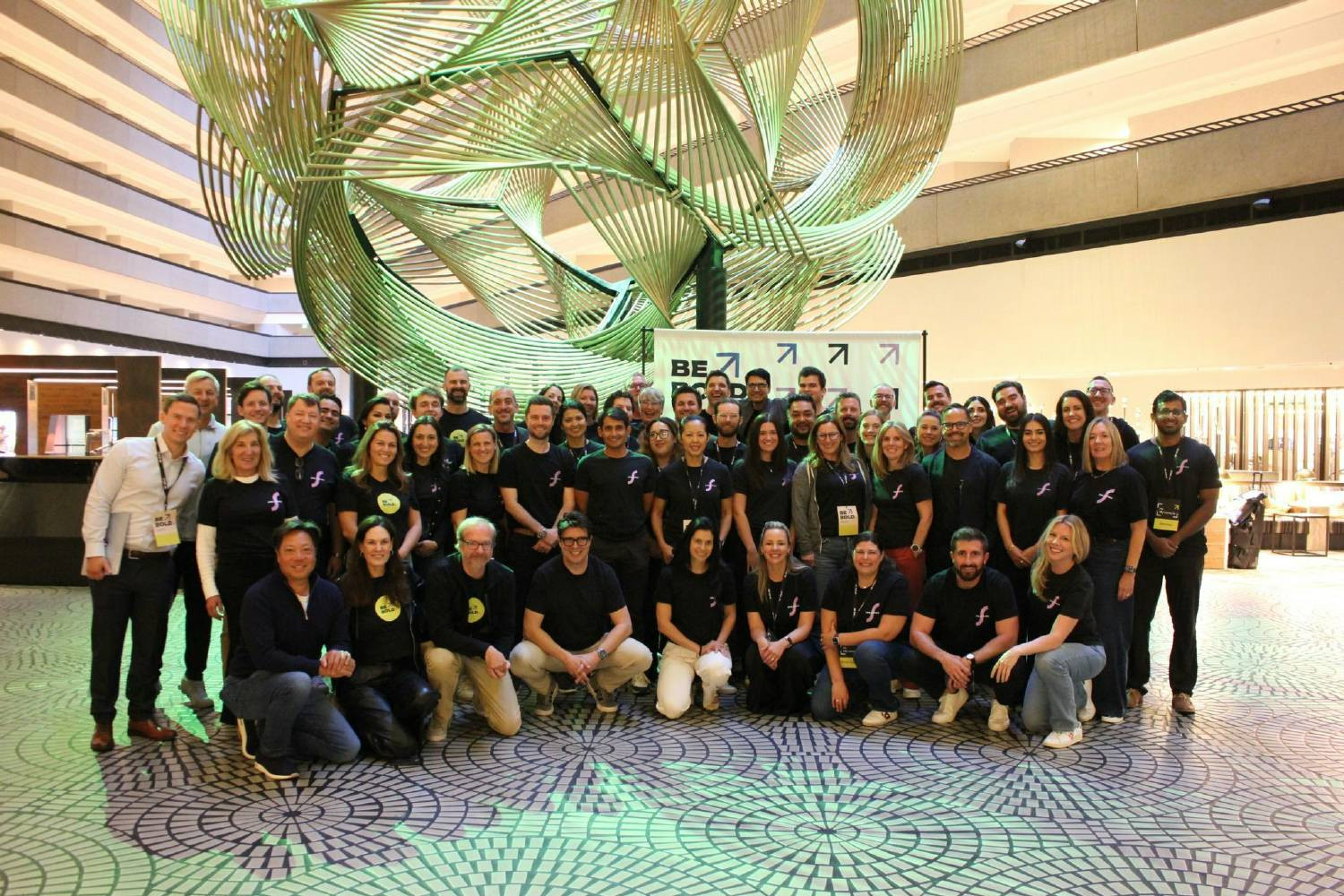 Our team gathered under the lights for our SKO. To us, being 'Bold' isn't just a slogan on a shirt; it's the energy.