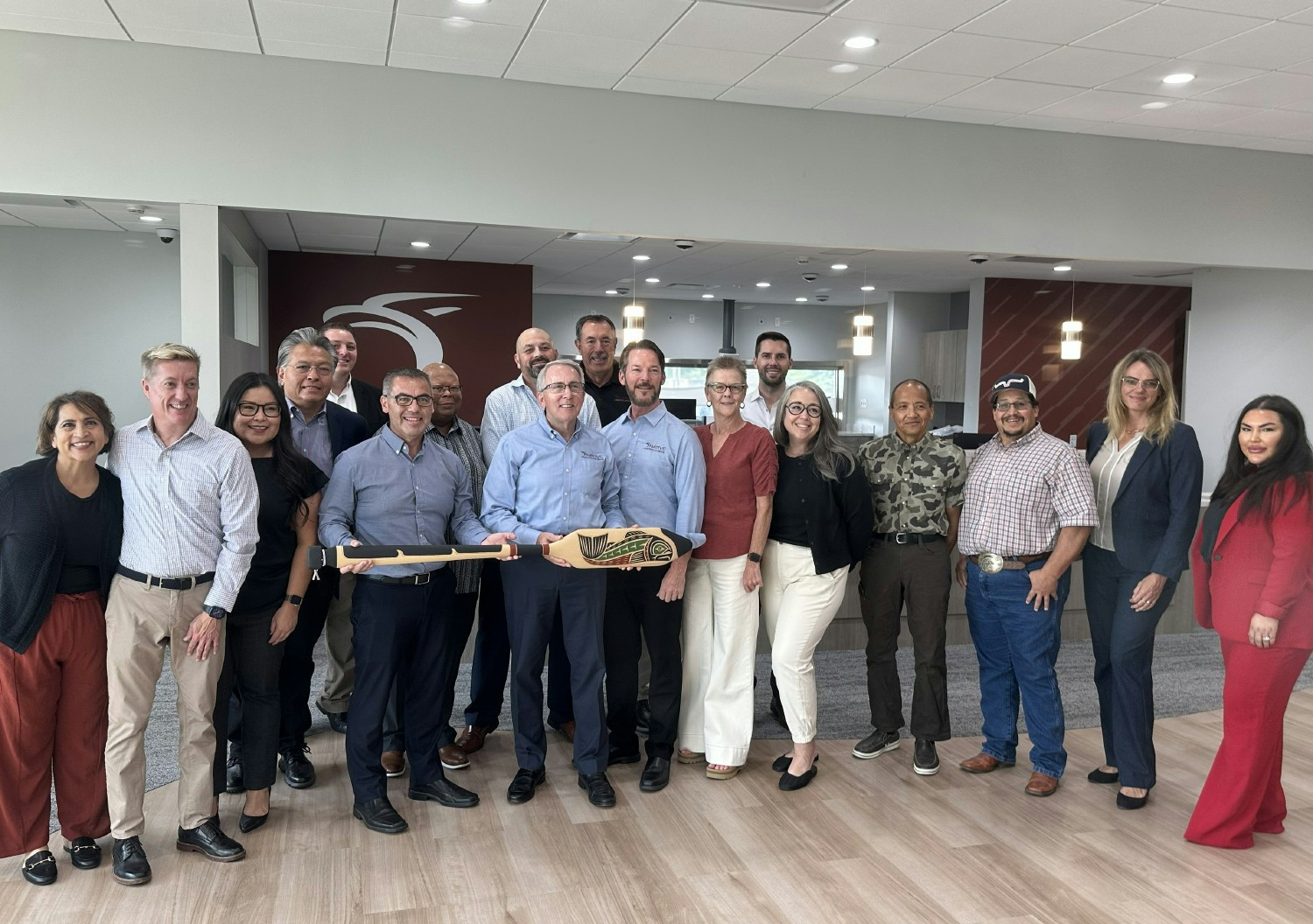Board and Leadership celebrate our new branch — proud to deepen our commitment and serve the Native American community.