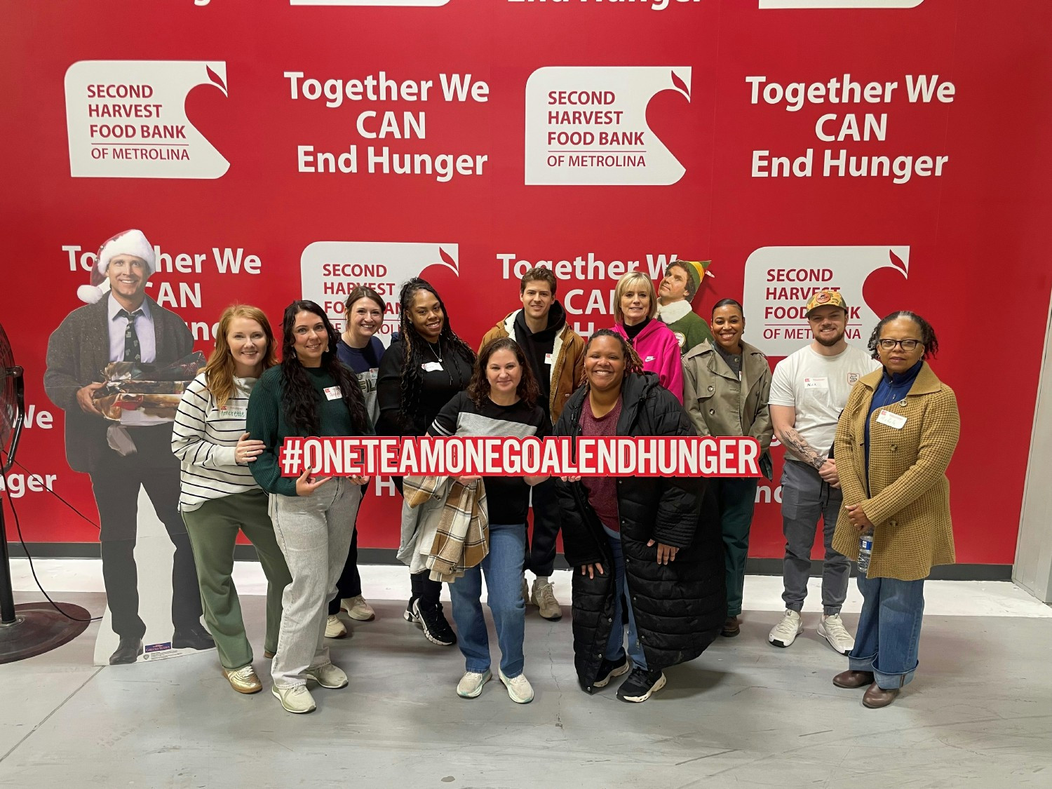 A Compassion Crew volunteer event at Second Harvest, directly addressing food insecurity in our local community. 