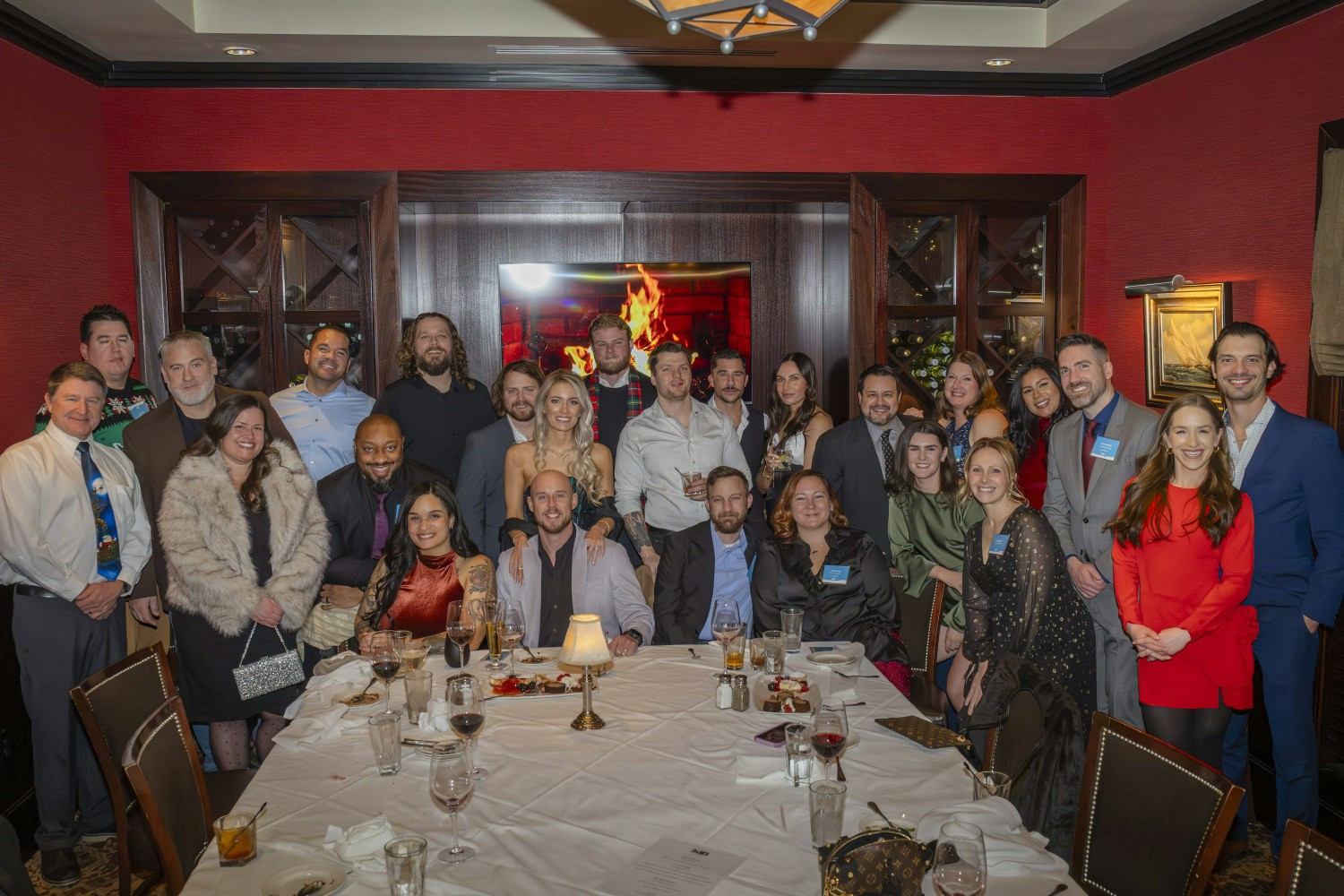 ...And a second party at a nice restaurant! This year we've grown so much we rented out the entire venue.