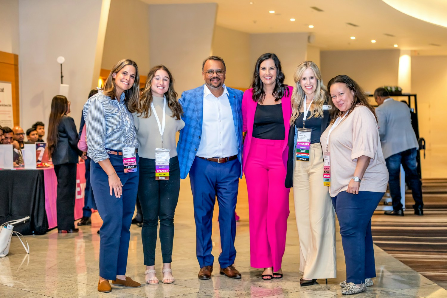 The US team during the conference